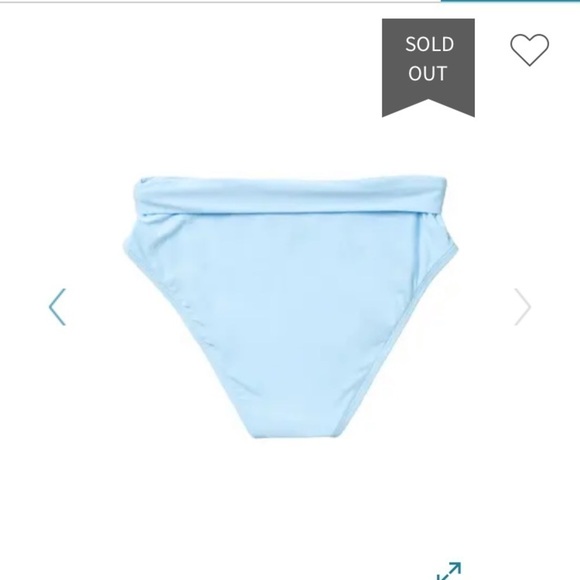 🌴 Athena solid mid waist bikini bottoms - Picture 2 of 3